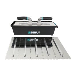 Switchable Pro-Long Notched Trowel Set, 9-Piece - BIHUI