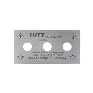 Lutz&reg; Square End Stainless Steel 3 Hole Blade, 250/Box