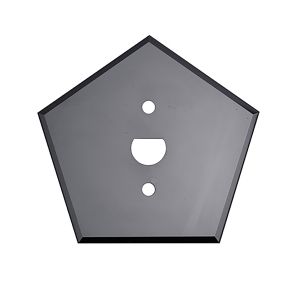 Flat view of Tungsten Carbide Pentagon Blade