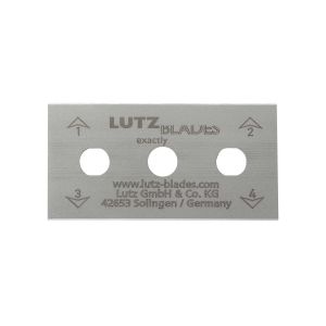 Lutz&reg; Square End Carbon Steel Three Hole Blade, 250/Box