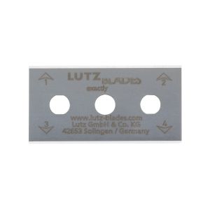 Lutz&reg; Square End Carbon Steel Three Hole Blade, 100/Box