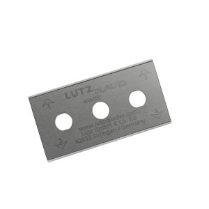 Lutz&reg; Square End Ceramic Coated Stainless Steel Three Hole Blade, 100/Box