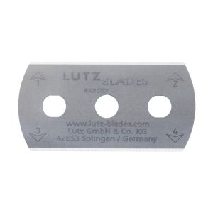 Lutz&reg; Round End Stainless Steel Three Hole Blade, 100/Box
