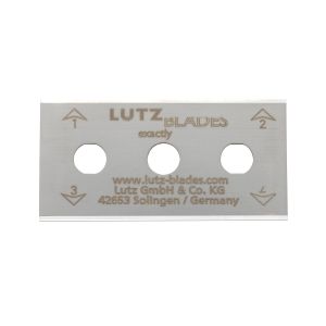 Lutz&reg; Square End Carbon Steel Three Hole Blade, 150/Box