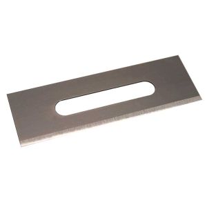 0.015" Square End Carbon Steel Slotted Single Edge Blade, Individually Wrapped, 100/Box