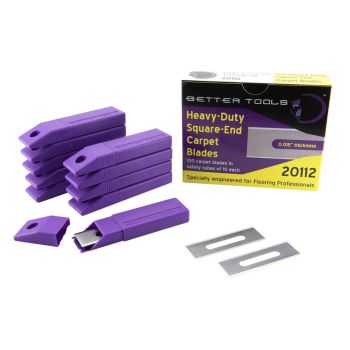 Heavy Duty Square End Carpet Blade, 100/Multipack