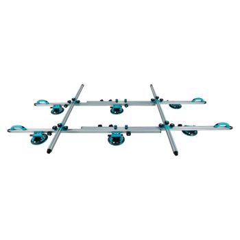This BIHUI Large Format Tile Carrier System is silver with teal accents.