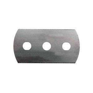 Round End Stainless Steel Three Hole 0.016 in Thick Blade - 100/Box