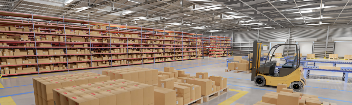 warehouse full of boxes and supplies