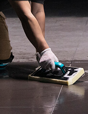 Tiling professional cleaning with a BIHUI sponge and bucket