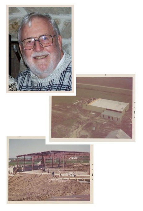 Collage of Charlie Biehn founder of CB Manufacturing and historical imagery of American Cutting Edge.
