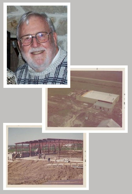 Collage of Charlie Biehn founder of CB Manufacturing and historical imagery of American Cutting Edge.