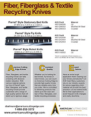 Flyer for Fiber Fiberglass and Textile Recycling